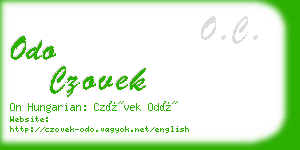 odo czovek business card